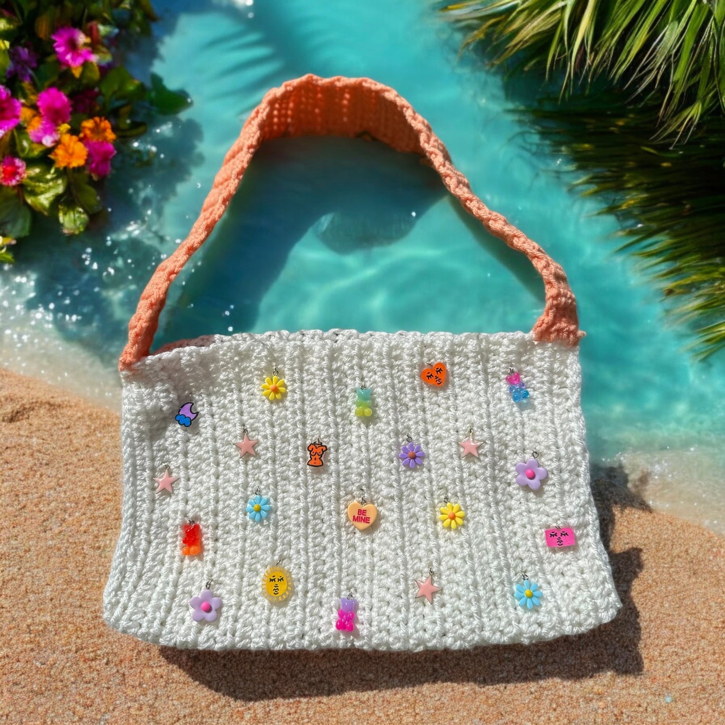 peaches n cream charm purse
