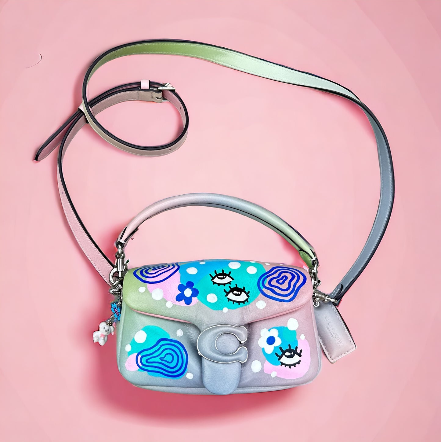 painted coach purse