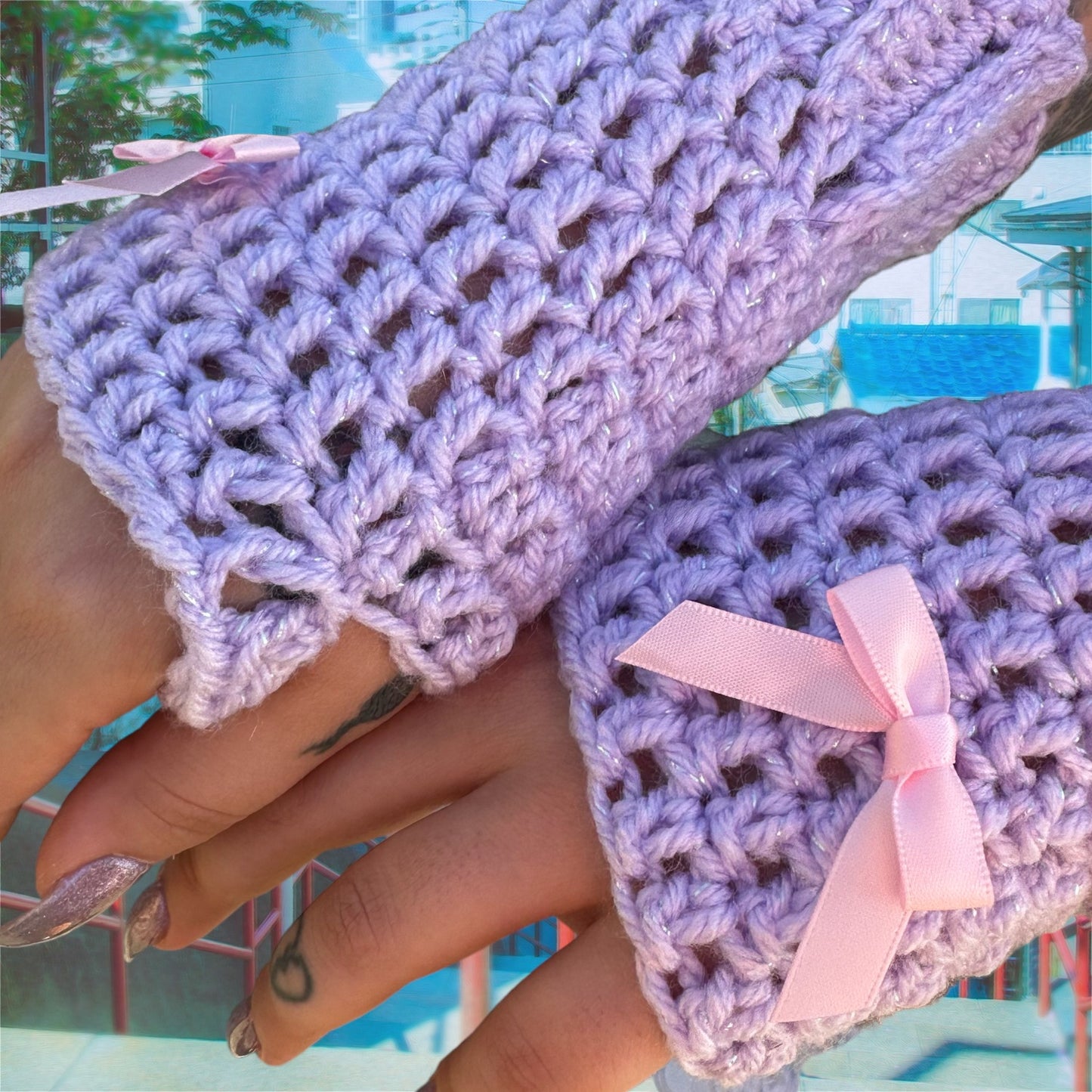 lavender sparkle hand warmers