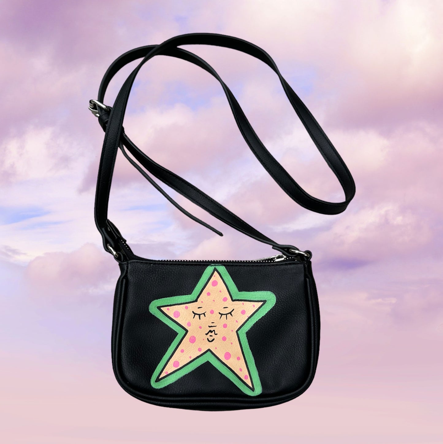 star bb painted purse
