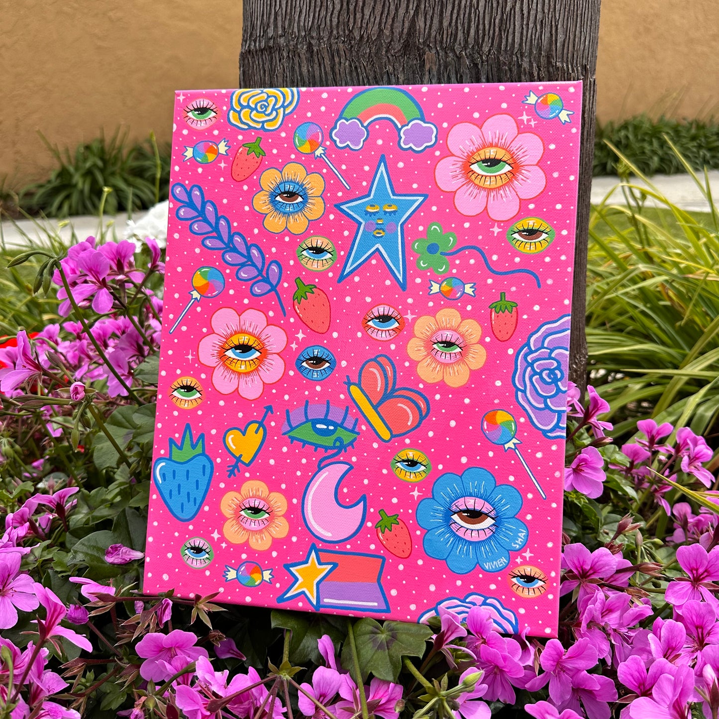 ALILPICKLE X VIVILLUS collab painting pt. 1