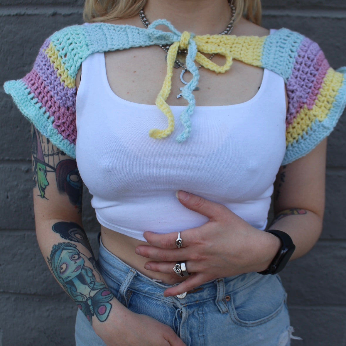 jelly bean shortsleeve shrug