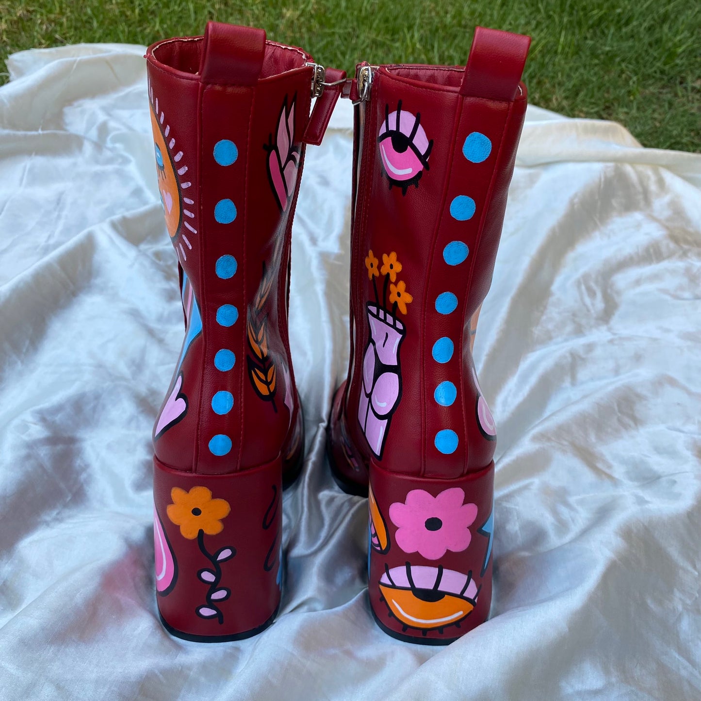 painted boots 6.5/7