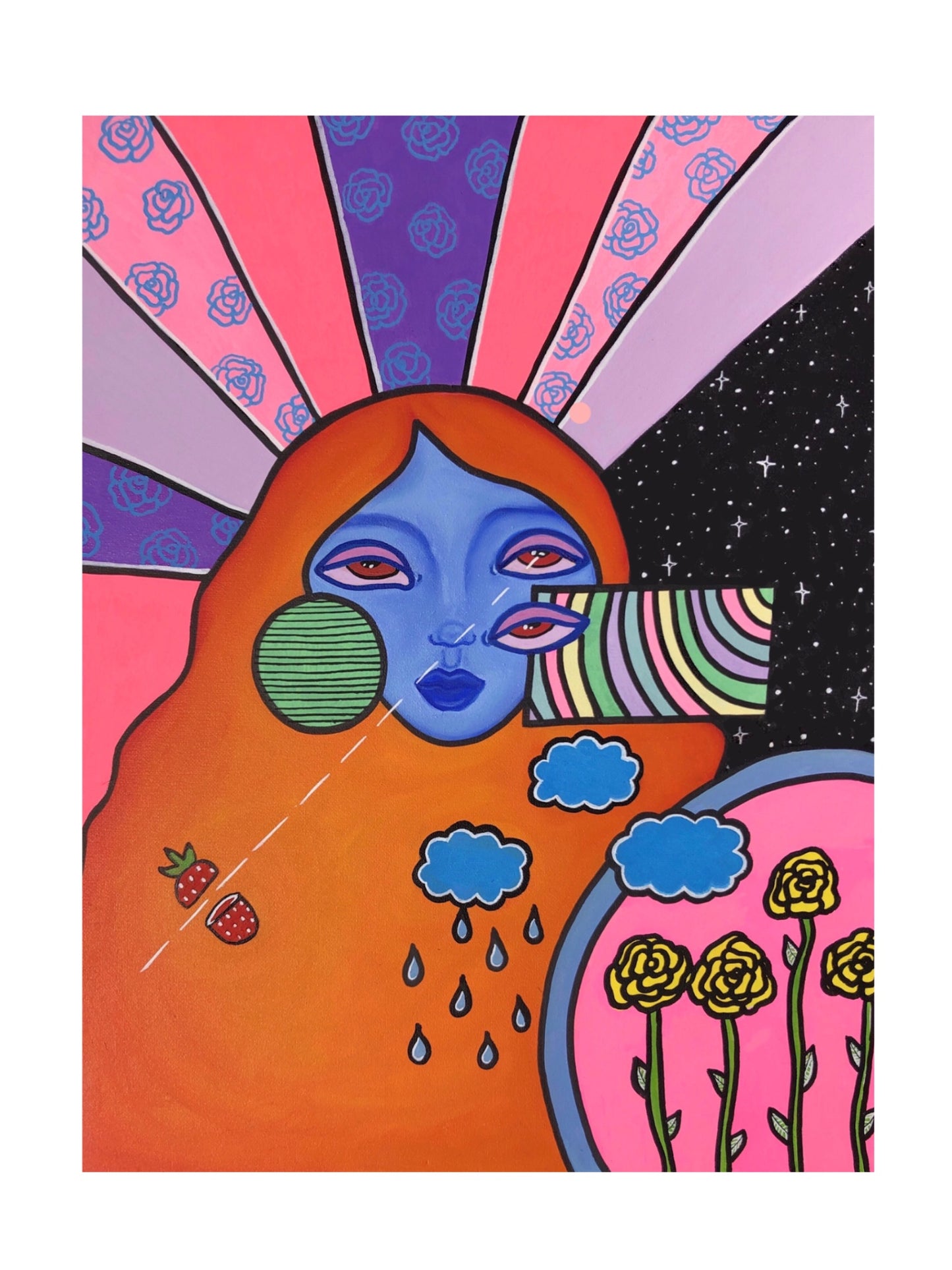 strawberry visions print