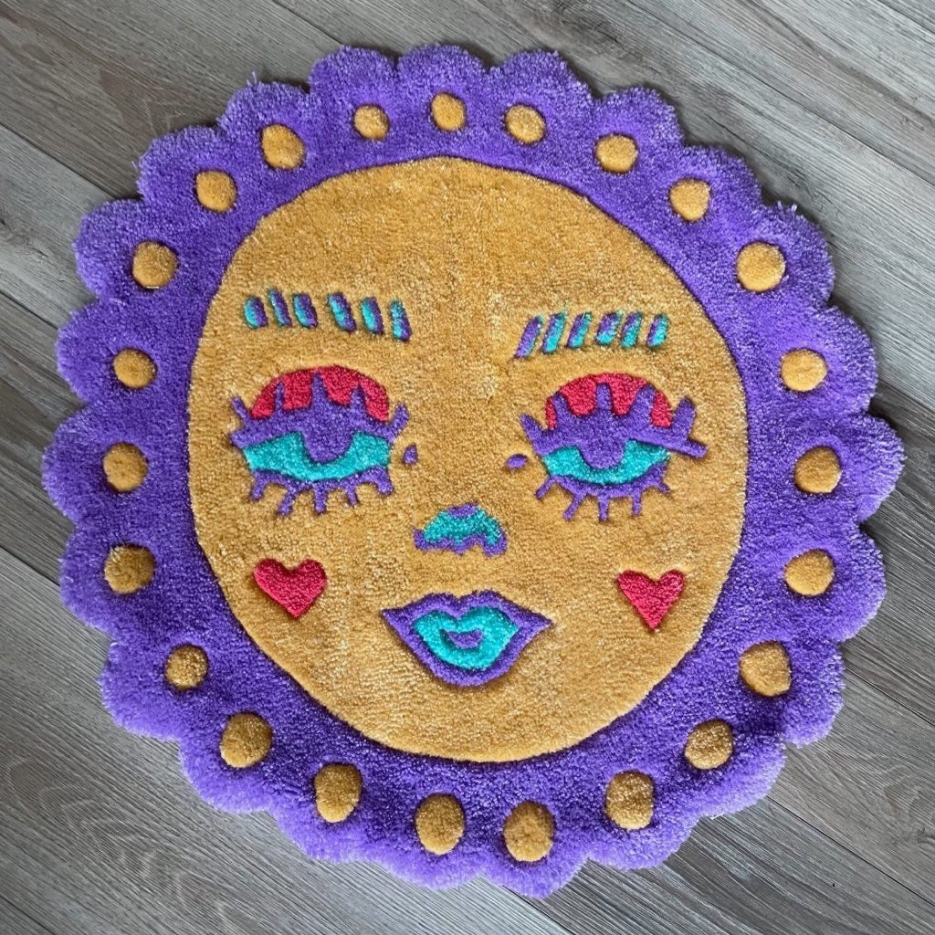 sun flower alilpickle x floorfetish collab rug