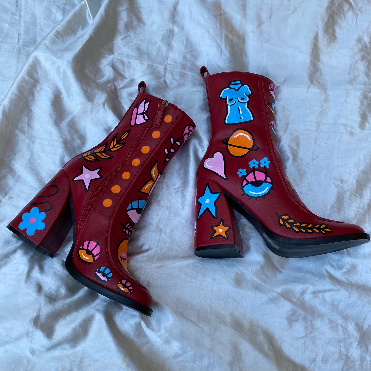 painted boots 6.5/7
