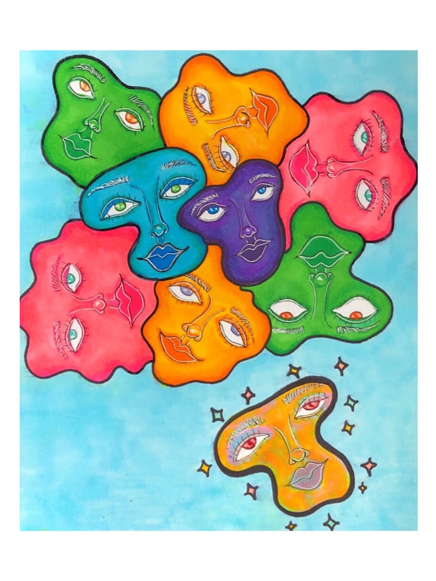 mixed emotions print