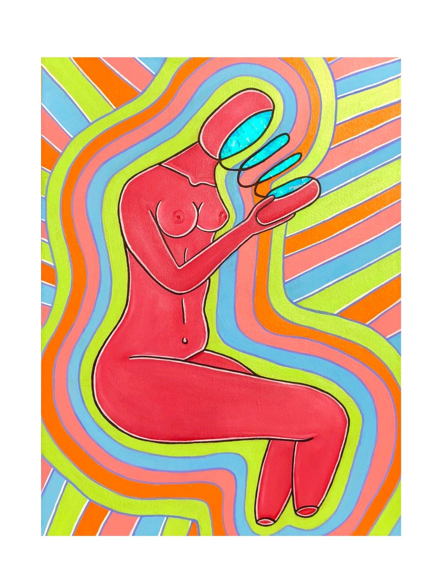 retro perspective print