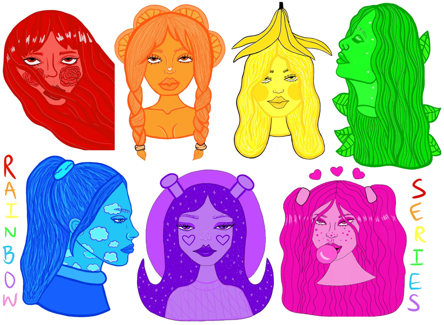rainbow series prints