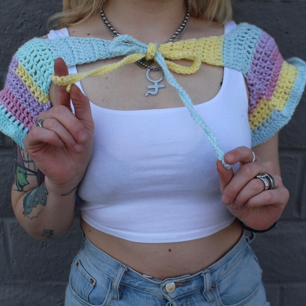 jelly bean shortsleeve shrug