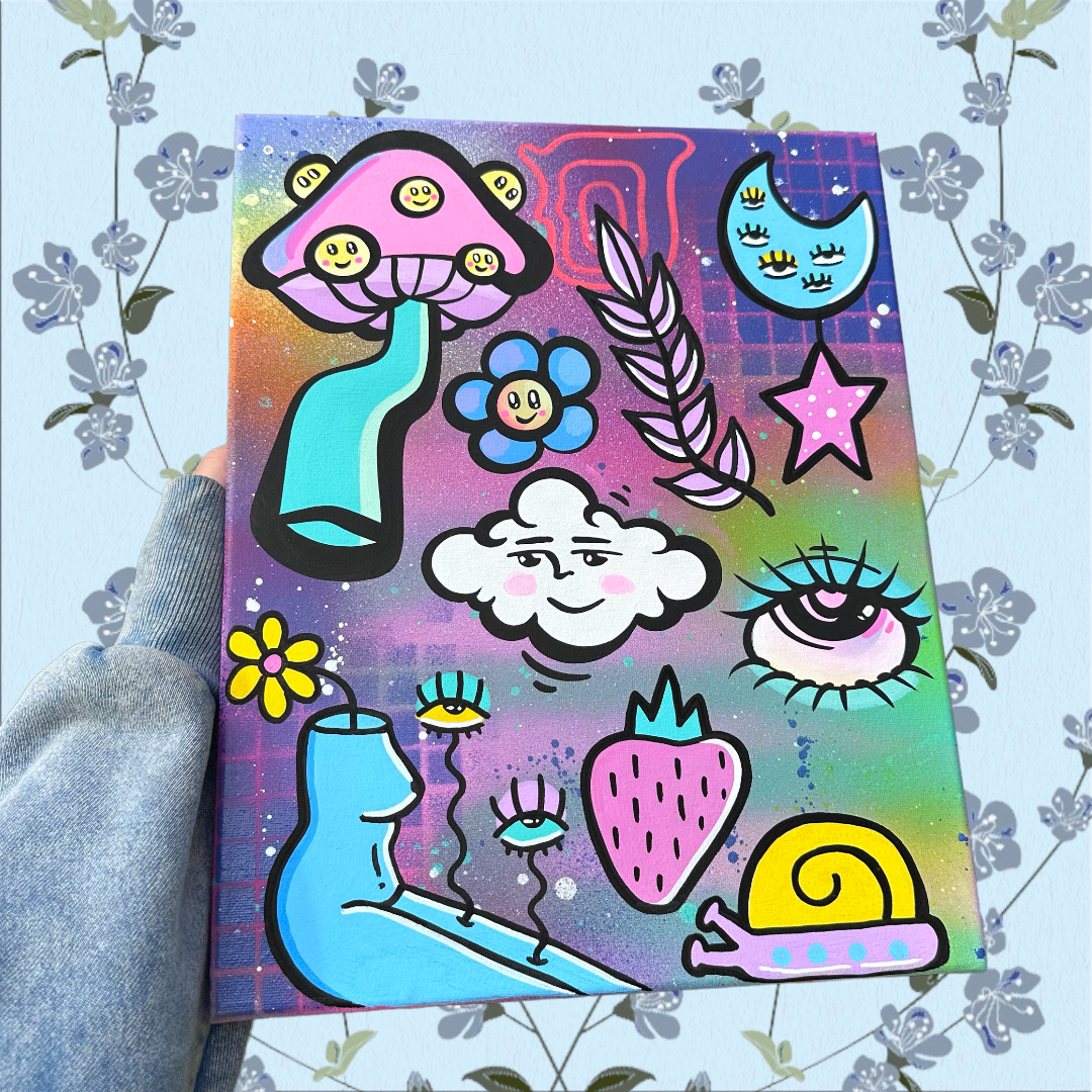 ALILPICKLE X WCK collab painting pt. 2