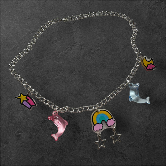 rainbow baby necklace