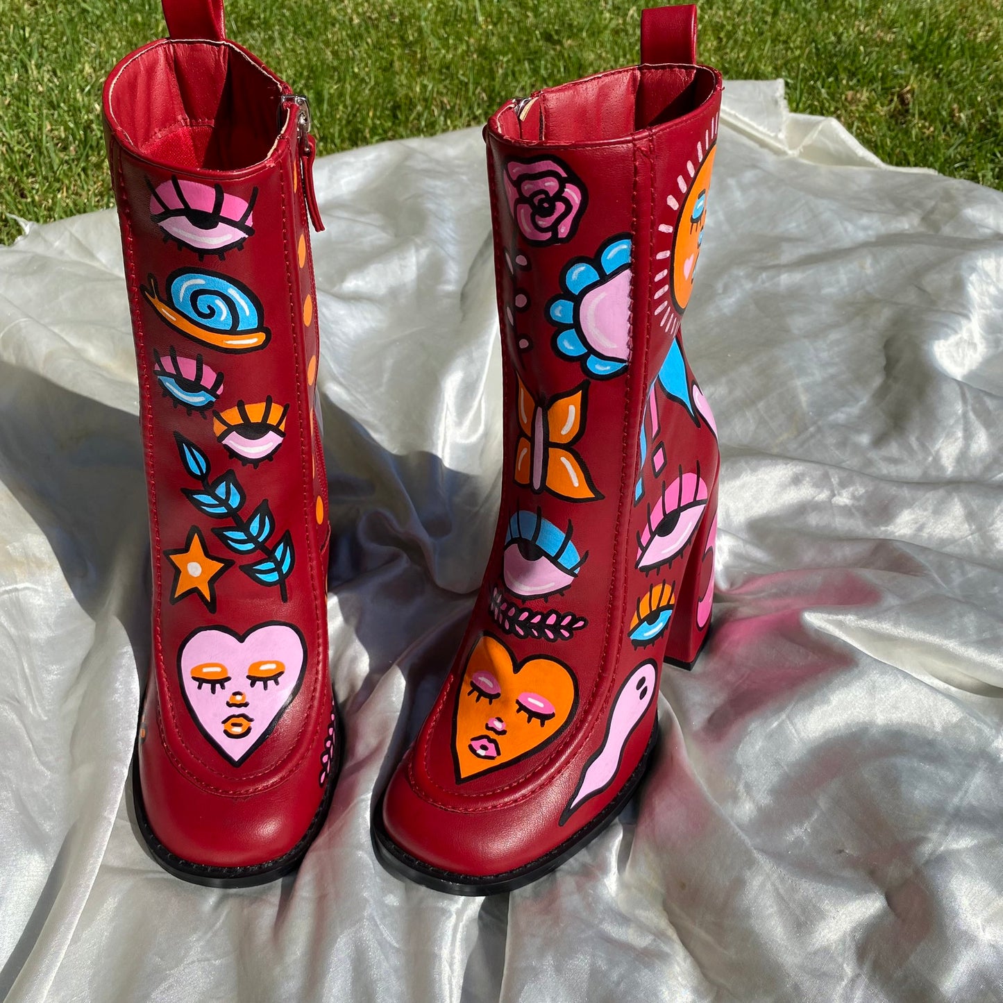 painted boots 6.5/7