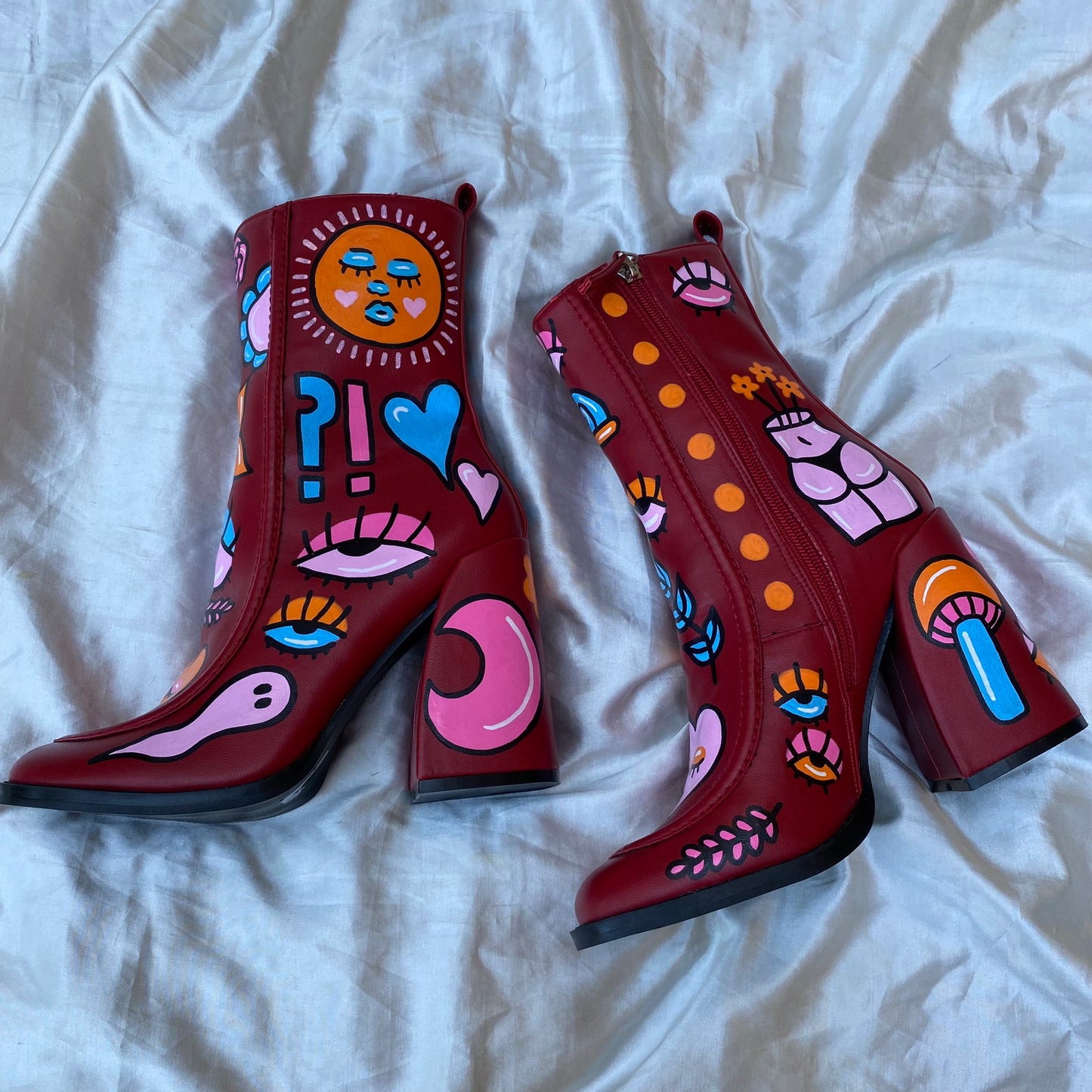 painted boots 6.5/7