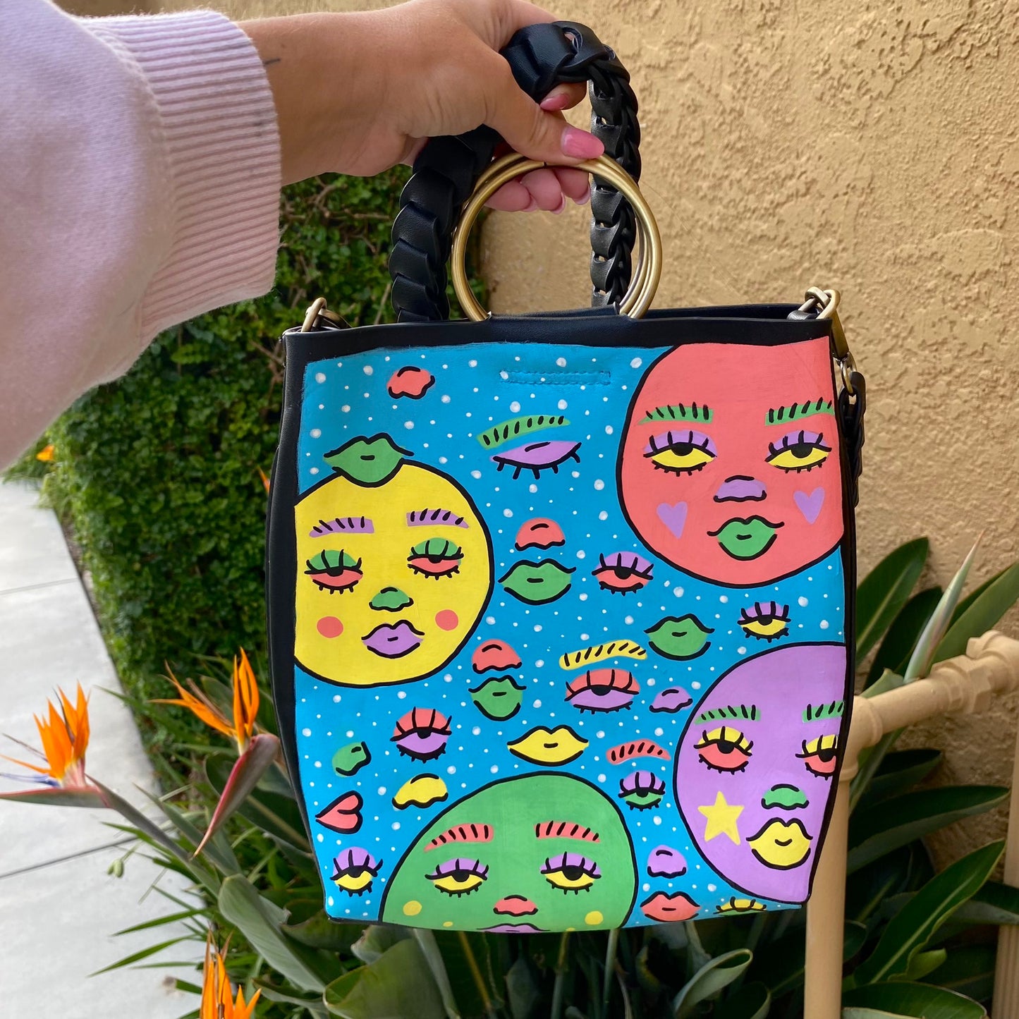 lucy painted purse