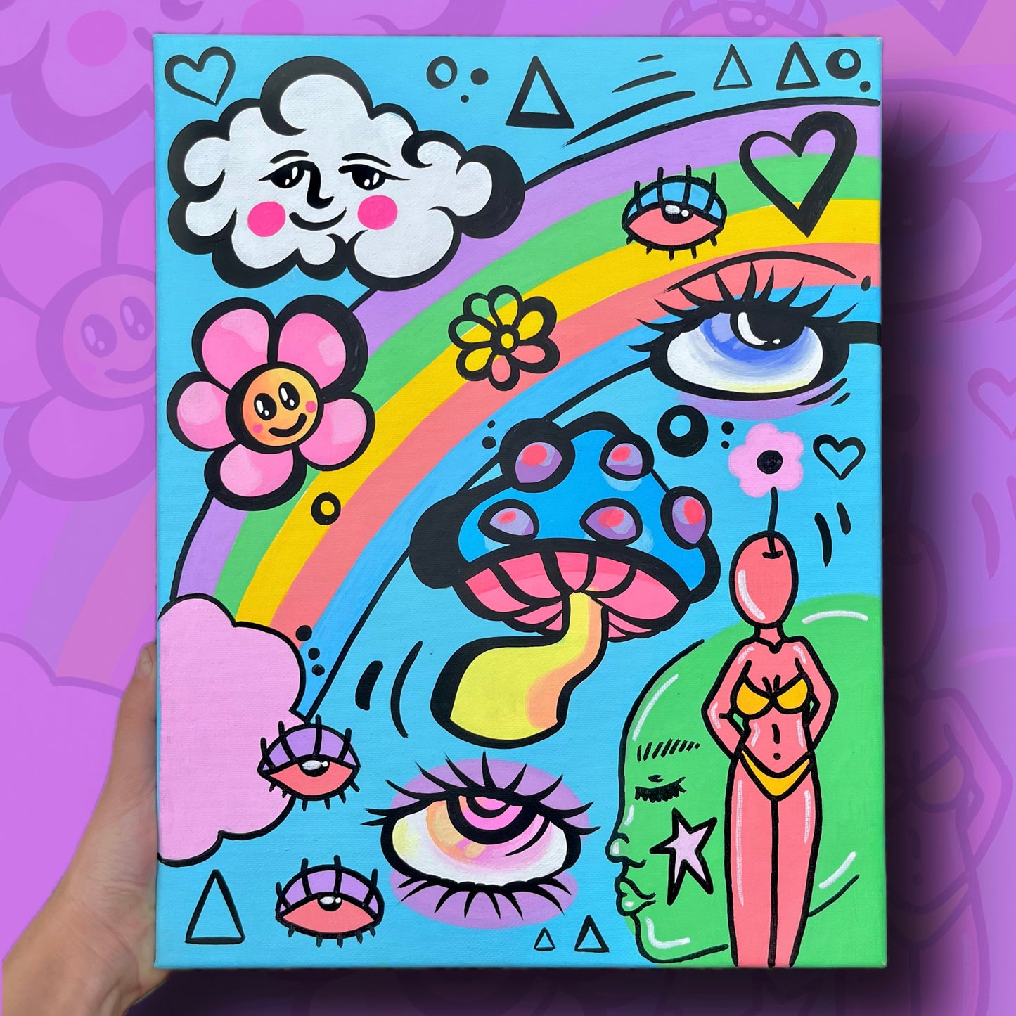 ALILPICKLE X WCK collab painting pt. 1