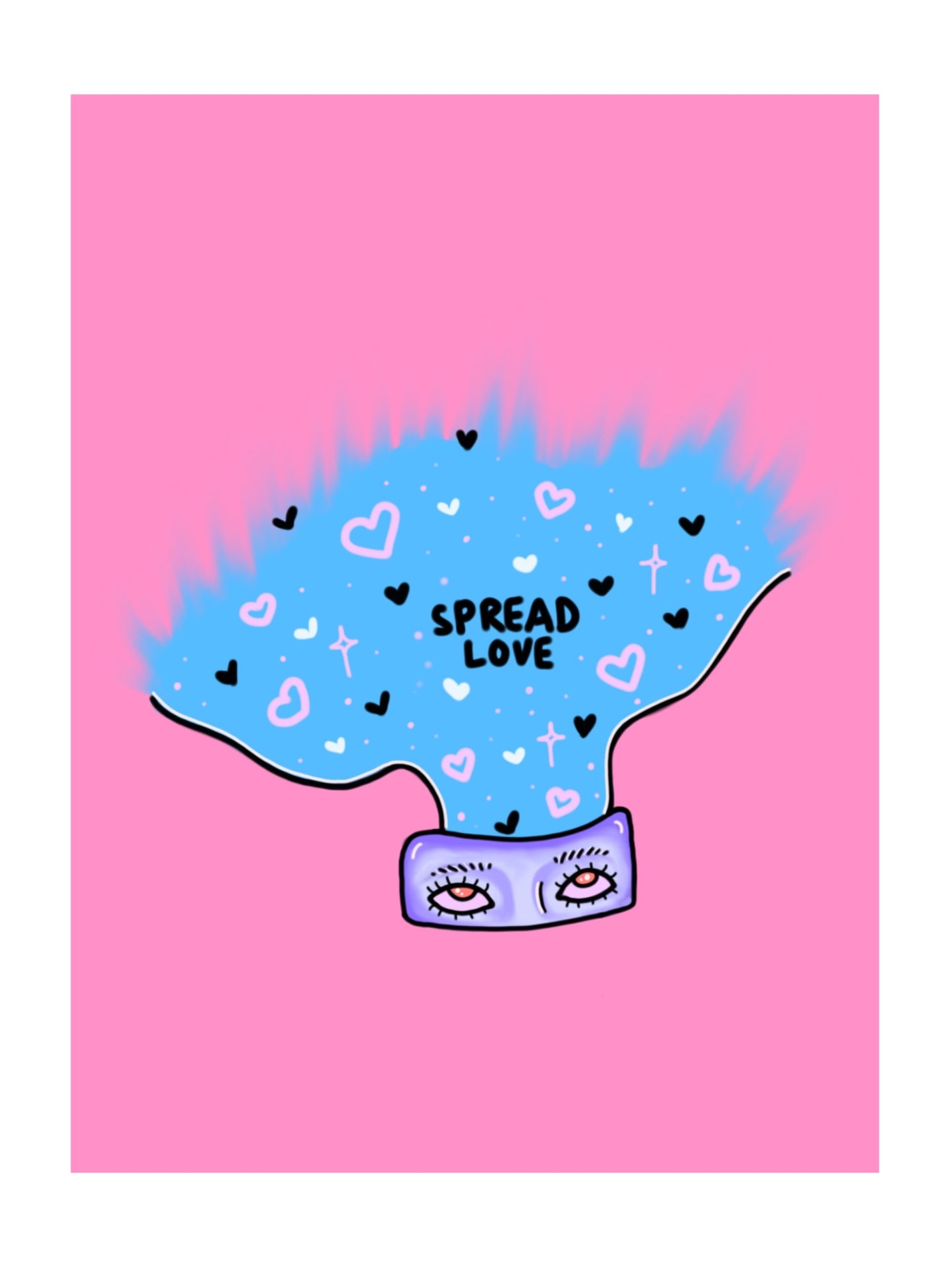 spread love print
